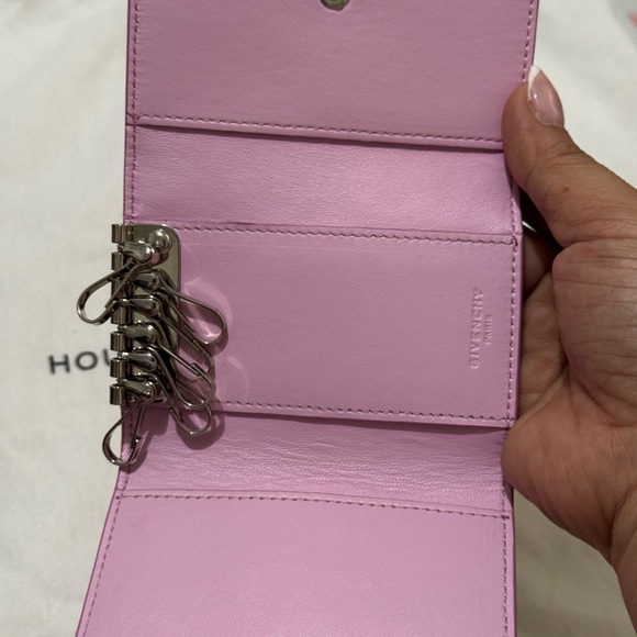 Givenchy Light Pink Leather Key Holder main image 3